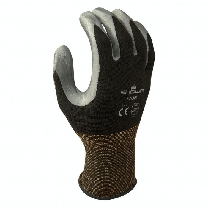 Showa 370B Atlas Black Nitrile Coated Glove