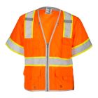 Kishigo 1551 Hi-Vis Orange Class 3 Brilliant Series Heavy Duty Safety Vest