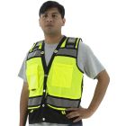 Majestic 75-3237 High Visibility Heavy Duty Surveyor's Vest with Contrasting Stripes