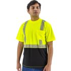 Majestic 75-5215 Class 2 Hi-Vis Short Sleeve Shirt with Reflective Chainsaw Striping