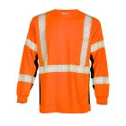 Kishigo 9135 Hi-Vis Orange Long Sleeve Microfiber Class 3 T-Shirt