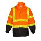 Kishigo RWJ101 Orange Storm Stopper Pro Rainwear Jacket