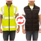 Tingley V26022 Reversible Fluorescent yellow-green / Black Insulated Vest