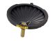 Justrite 28681 Drum Funnel for Flammables With Drum Fill Vent and Flame Arrester, EcoPolyBlend, Black