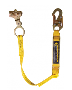 Guardian Fall Protection 01503 Rope Grab with 3' Shock Absorbing Lanyard