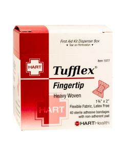 HART 1077 TUFFLEX Fingertip, heavy woven elastic cloth