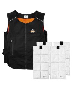 Ergodyne 6260 Chill Its Lightweight Phase Change Cooling Vest with Rechargeable Ice Packs