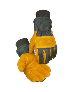 PIP 1352 Caiman Cowhide Leather Palm Glove with Polyester Back with Heatrac Insulation