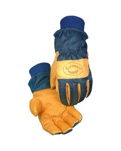 PIP 1354 Caiman Pigskin Leather Palm Glove with Polyester Back and Heatrac Insulation