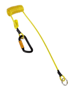 3M DBI-SALA 1500065 2 lbs Hook2Quick Ring Coil Tool Tether with Tail