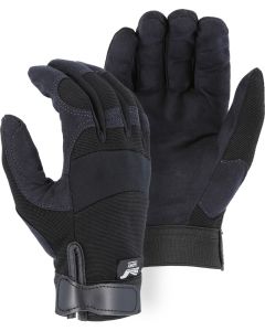 Majestic 2137BK Armor Skin Synthetic Leather Palm Gloves