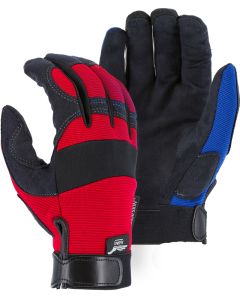 Majestic 2137 Colored Armor Skin Synthetic Leather Palm Gloves
