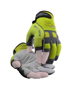 PIP 2958 Caiman MAG Multi-Activity Glove with Padded Grain Leather Palm with Partial Half Finger