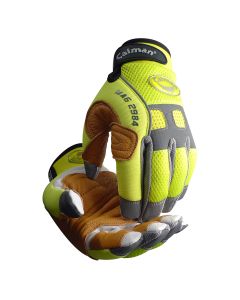 PIP 2984 Caiman MAG Multi-Activity Glove HiVis with Goat Grain Leather Patch Palm
