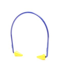 Sellstrom Reusable Banded Ear Plugs, Hearing Protection for Work, 25dB NRR,  Hi-Viz Green/Blue, S23430