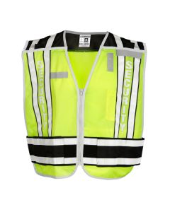 Kishigo 4007BZ Lime/Red 400 Series Public Safety Vests Security Front