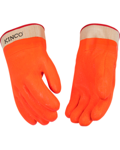 Kinco 4160L Lined Hi-Vis Orange Sandy Finish PVC