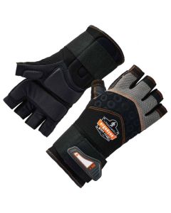 Ergodyne ProFlex 910 Half-Finger Impact Gloves and Wrist Support