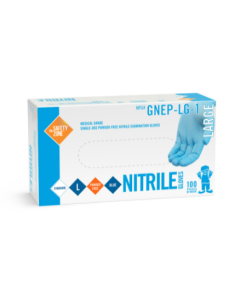 The Safety Zone GNEP Powder Free Blue Nitrile Gloves