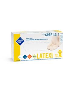 The Safety Zone GREP-__-1T Powder Free Natural Latex Gloves