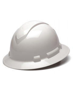 Pyramex HP54110 White Ridgeline Full Brim Hard Hat