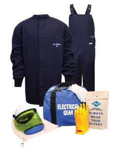 NSA KIT2SC11 12 Cal Arcguard Arc Flash Kit with Pureview, Flame Retardant Short Coat & Bib Overall in Ultrasoft