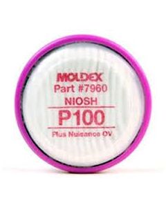 Moldex 7960 P100 Plus Nuisance Level Organic Vapor Filter Discs