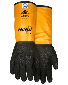 MCR Safety N6464 Cut Pro Ninja Coral Cut Resistant Work Gloves 10 Gauge Dyneema Diamond