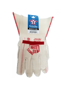 North Star 1015 White Ox Canvas Gauntlet Cuff Gloves