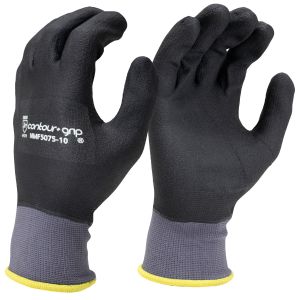 Seattle Glove NMF5075 15G Black Nitrile Fully Coated Micro-Foam Palm Glove